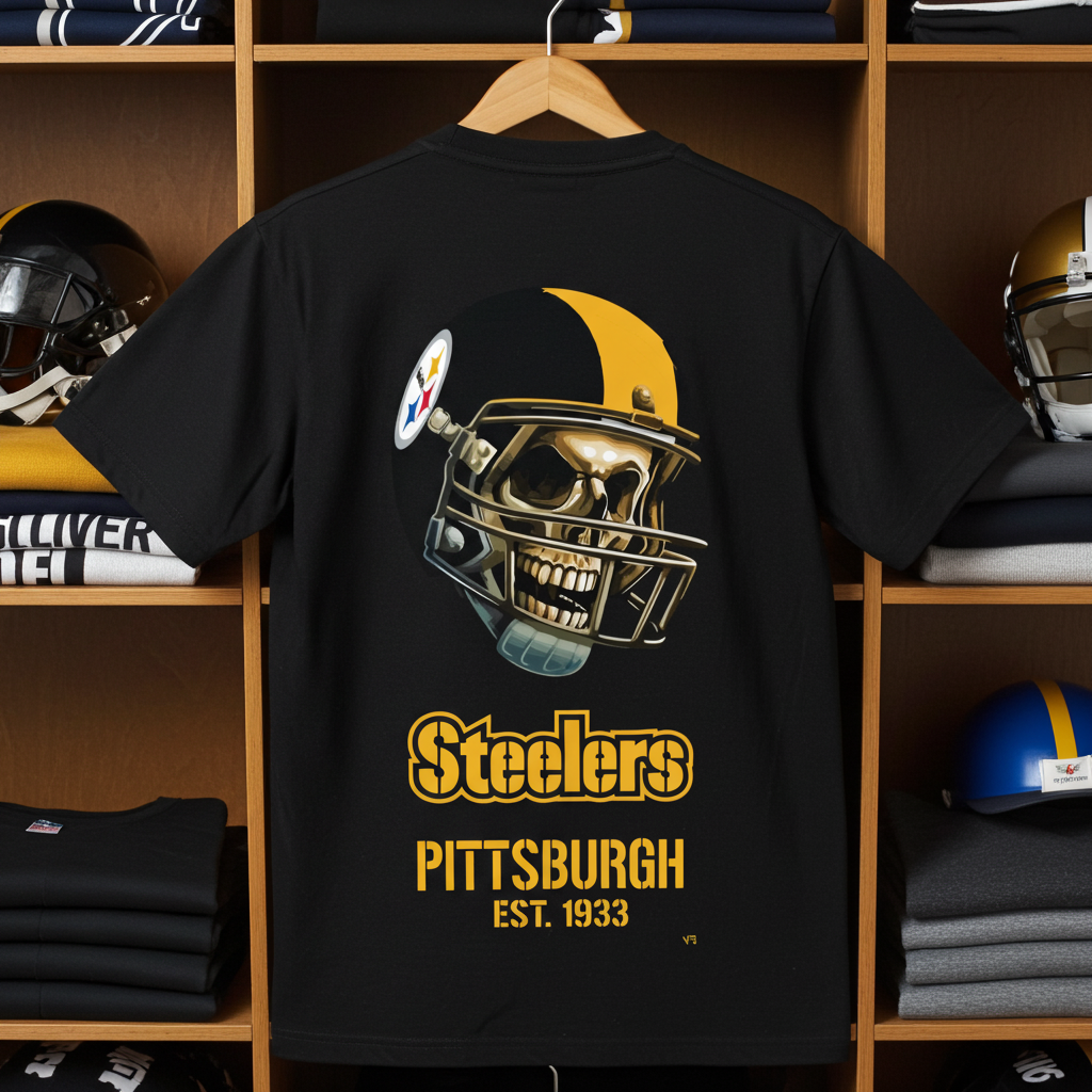 Playera Calavera Steelers
